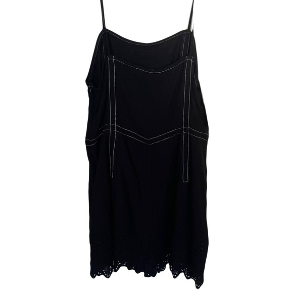 ZARA black romper spaghetti straps size medium length 22 1/2” pit to pit 17” - Picture 3 of 5